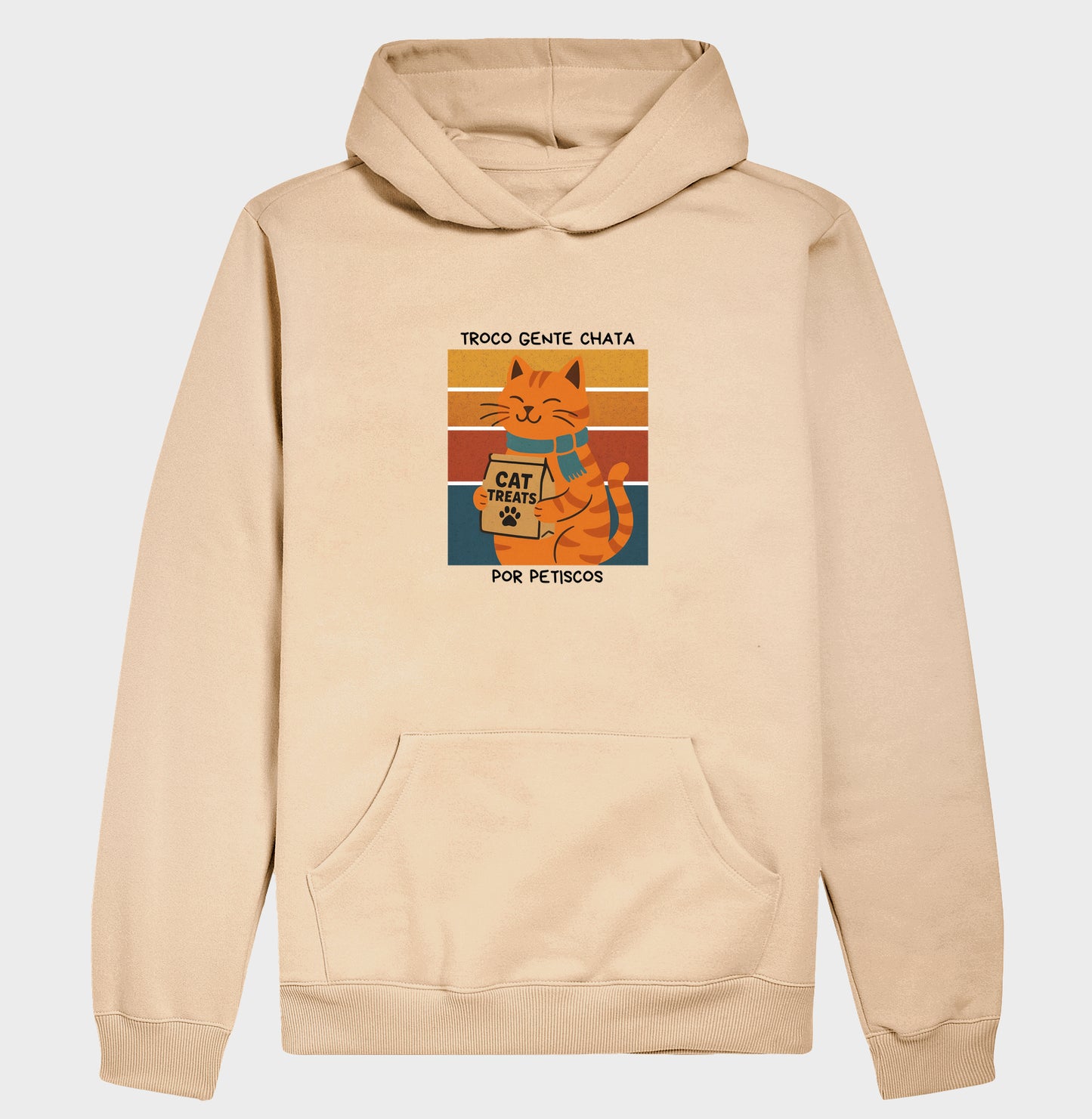 Moletom Gato Troco Gente Chata por Petiscos