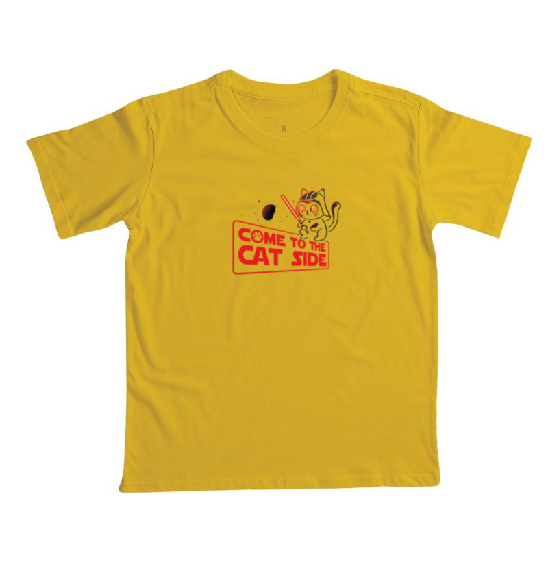 Camiseta Geek Come to the Cat Side Gato Jedi