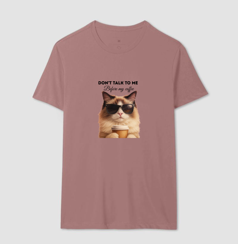 Camiseta Gato Café Don’t Talk To Me