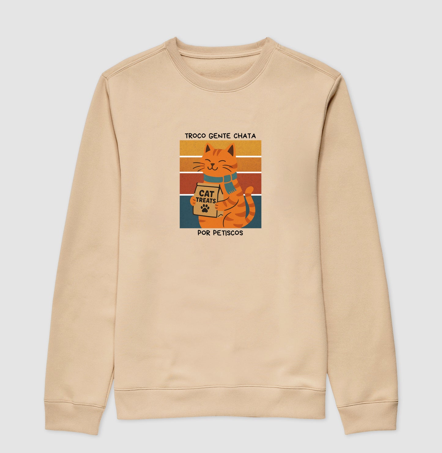 Moletom Gato Troco Gente Chata por Petiscos