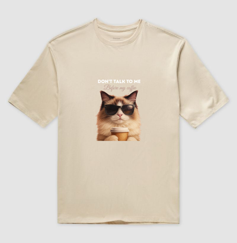 Camiseta Gato Café Don’t Talk To Me