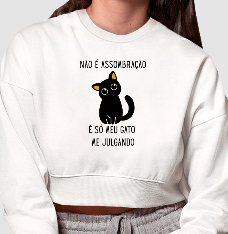 Cropped Gatinho Julgador – Não É Assombração, É Só Meu Gato