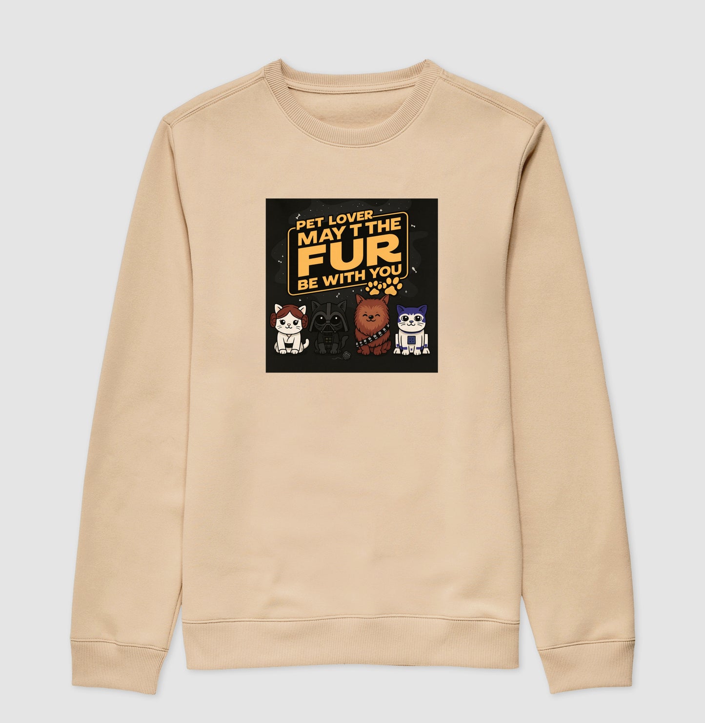 Moletom Pet Lover May The Fur Be With You Geek Pets