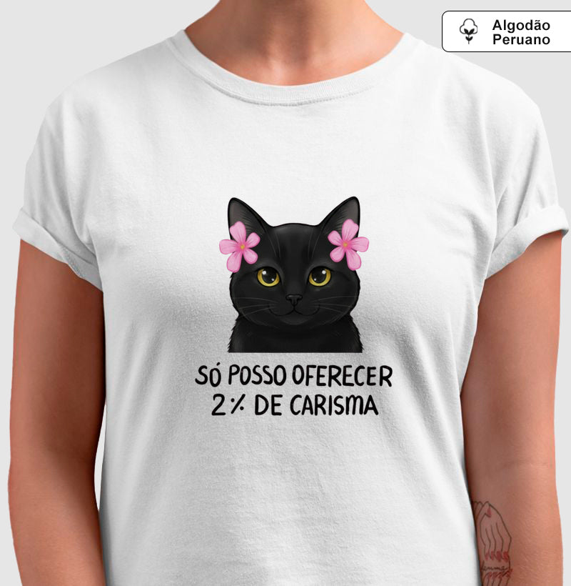 Camiseta Gatinho Seletivo Algodão Peruano