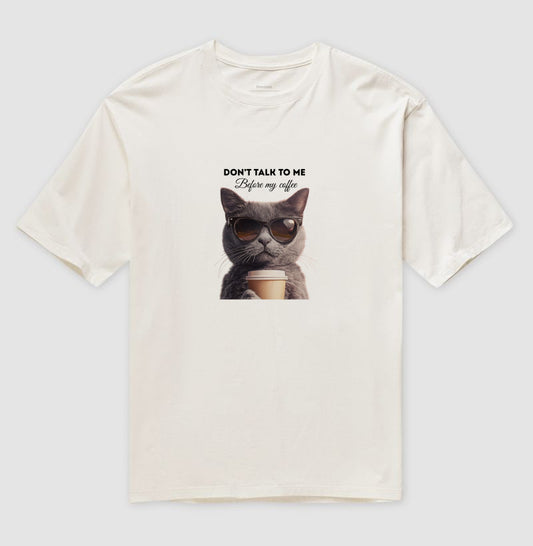 Camiseta Gato Don’t Talk To Me Before My Coffee