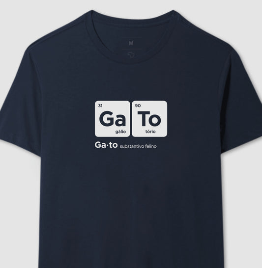 Camiseta Gato Tabela Periódica