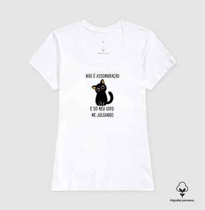 Camiseta Gatinho Julgador em Algodão Peruano