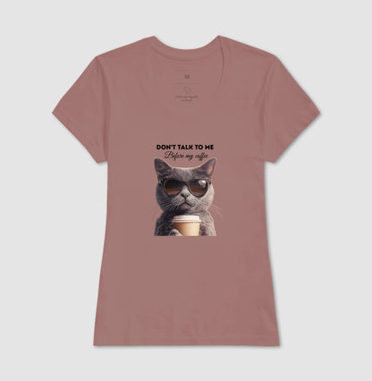 Camiseta Gato Don’t Talk To Me Before My Coffee