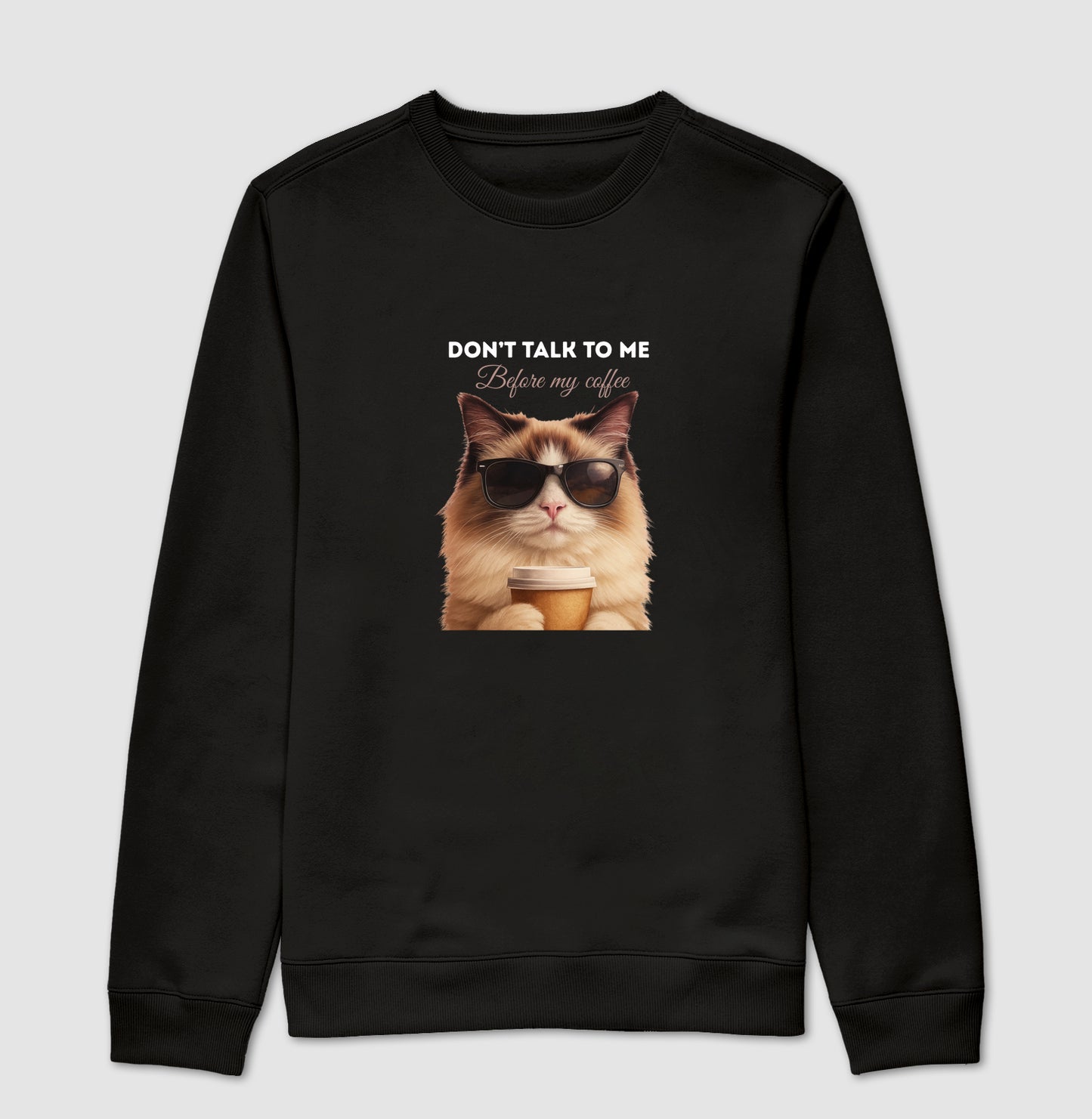 Moletom Gato Café Don’t Talk To Me