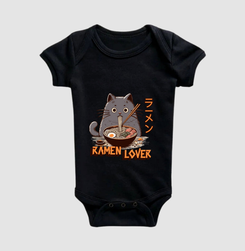 Body Infantil Ramen Lover Gato Otaku
