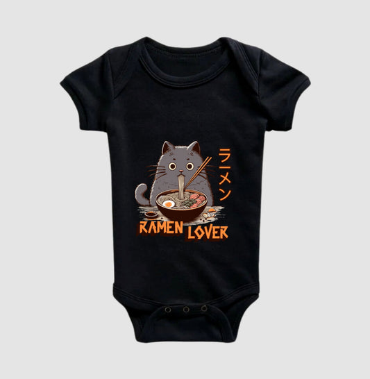 Body Infantil Ramen Lover Gato Otaku