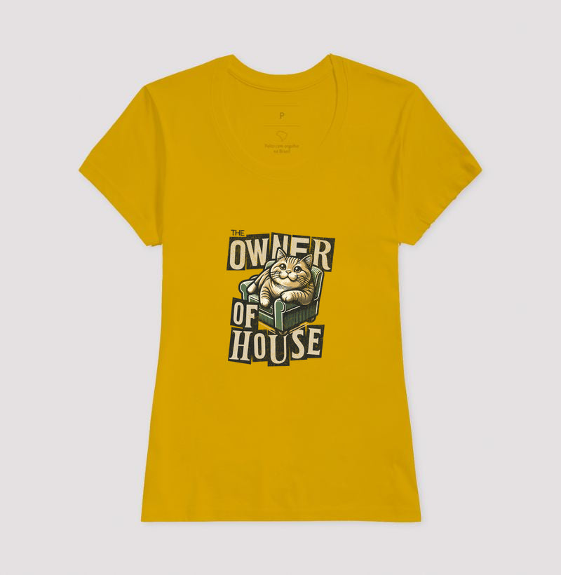 Camiseta Gato Dono da Casa Owner of House