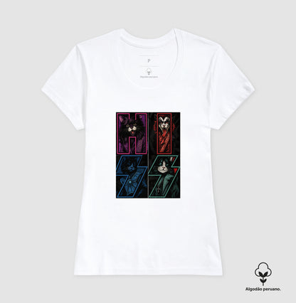 Camiseta HISS Rock & Roll Gatos – Algodão Peruano
