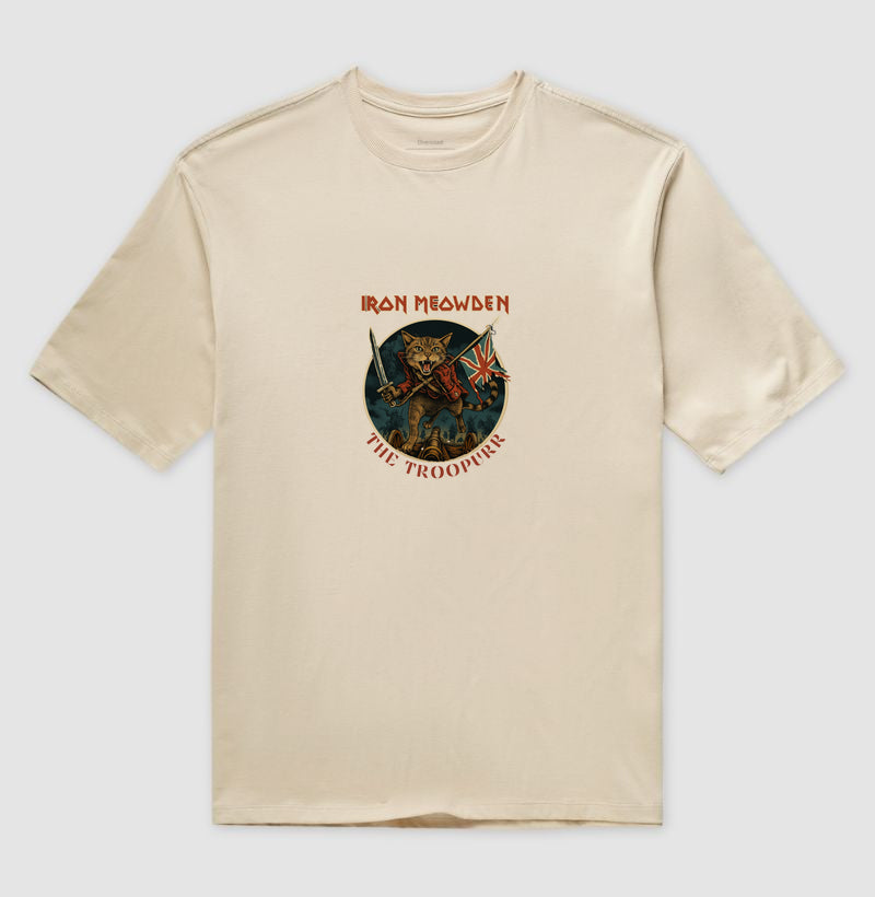 Camiseta Rock Gato Guerreiro Iron Meowden