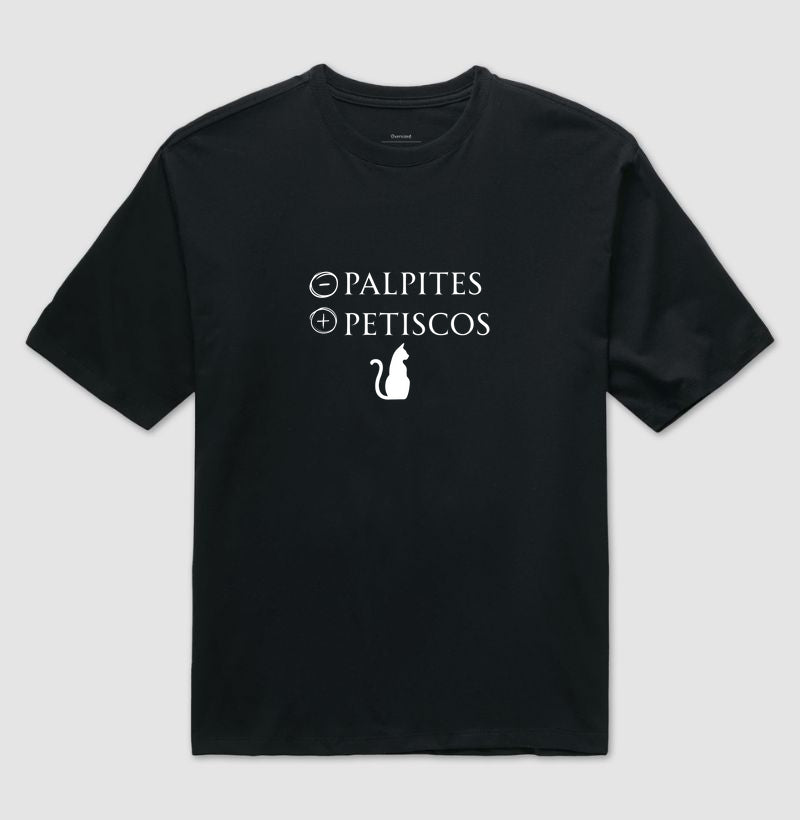 Camiseta Menos Palpites Mais Petiscos Gato