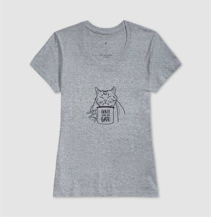 Camiseta Minimalista Gente Legal tem gato