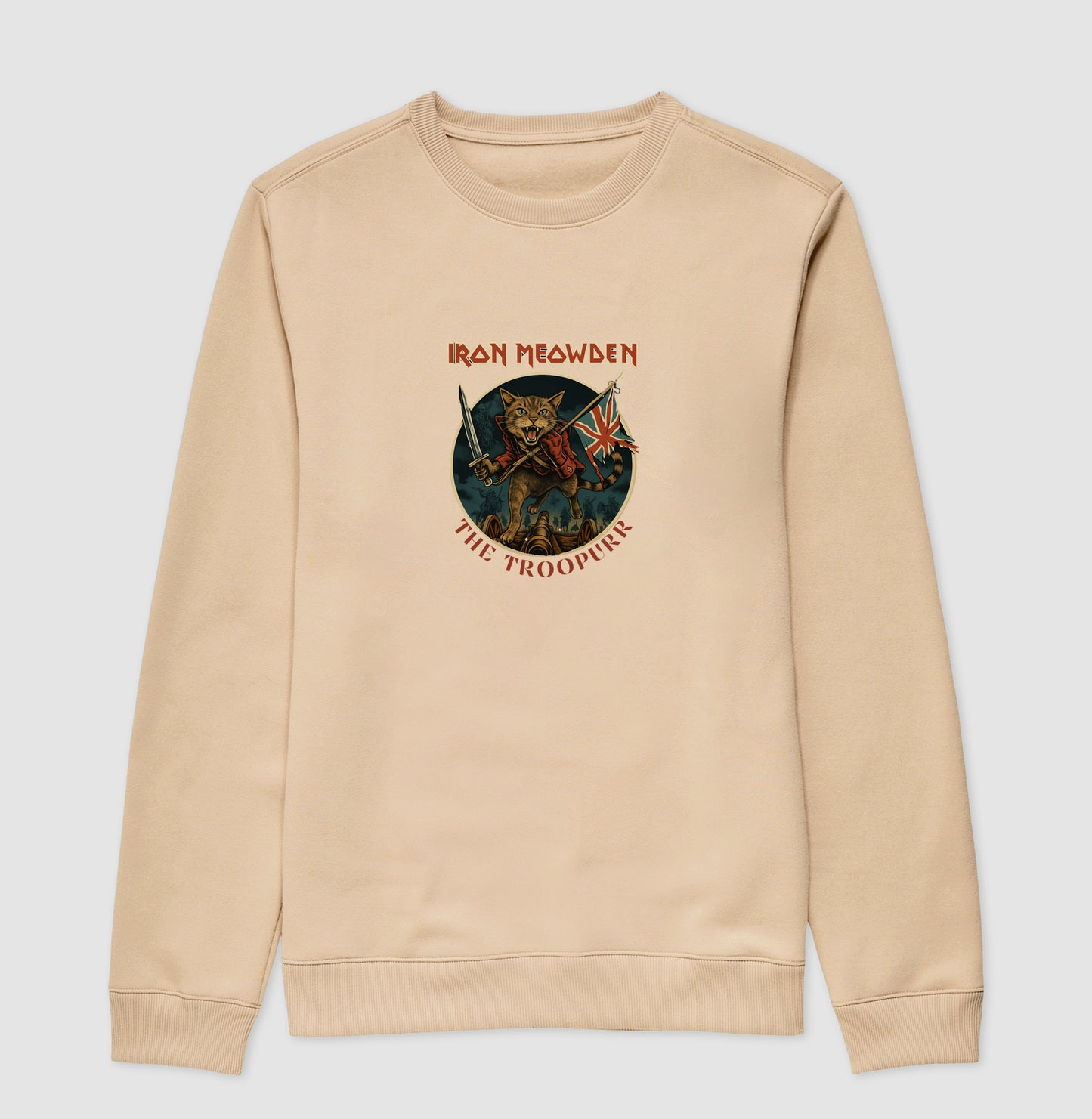 Moletom Gato Rock Iron Meowden The Troopurr