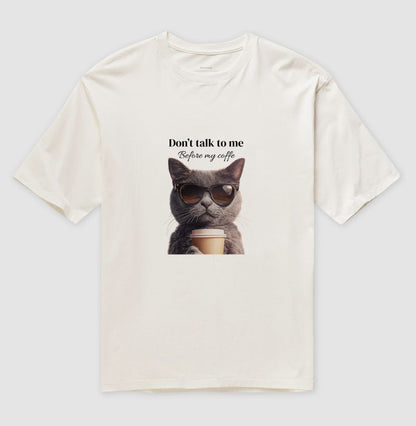 Camiseta Gato Don’t Talk To Me Before My Coffee