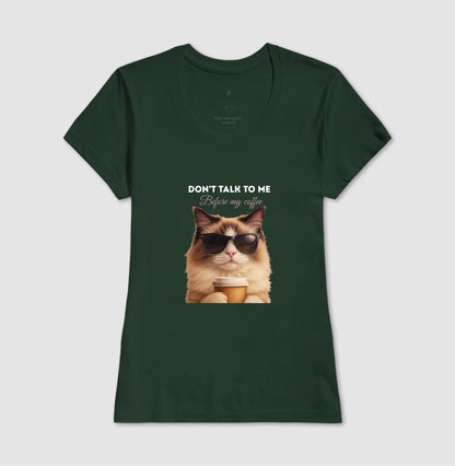 Camiseta Gato Café Don’t Talk To Me
