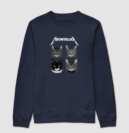 Moletom Meowtallica Gatos Rockeiros Unissex