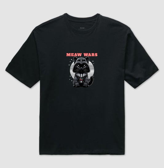 Camiseta Meaw Wars Gato Lord Galáctico