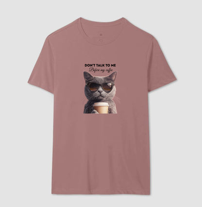 Camiseta Gato Don’t Talk To Me Before My Coffee