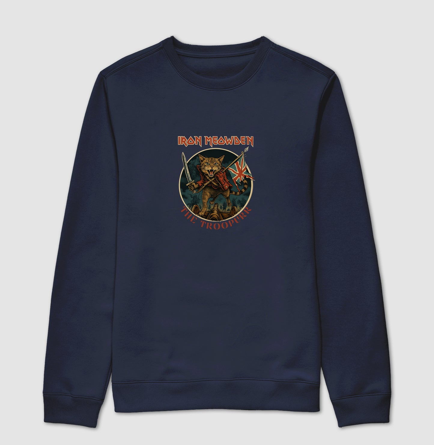 Moletom Gato Rock Iron Meowden The Troopurr