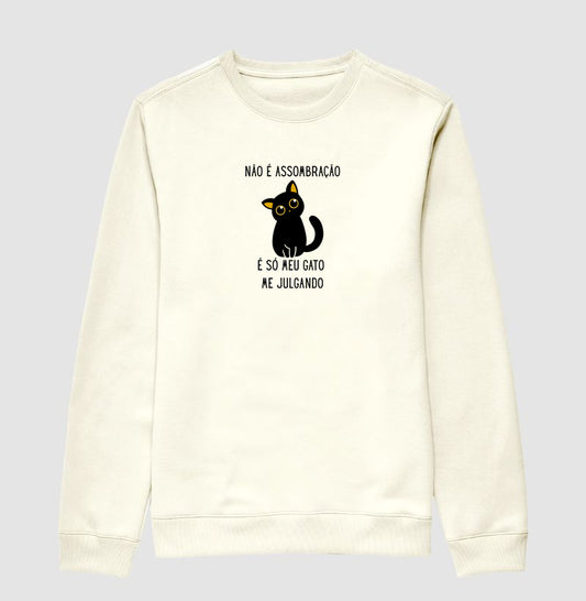 Moletom Gatinho Julgador Não É Assombração