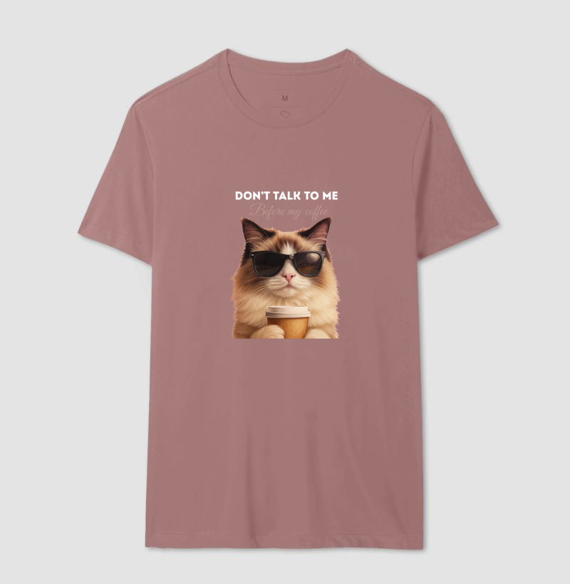 Camiseta Gato Café Don’t Talk To Me