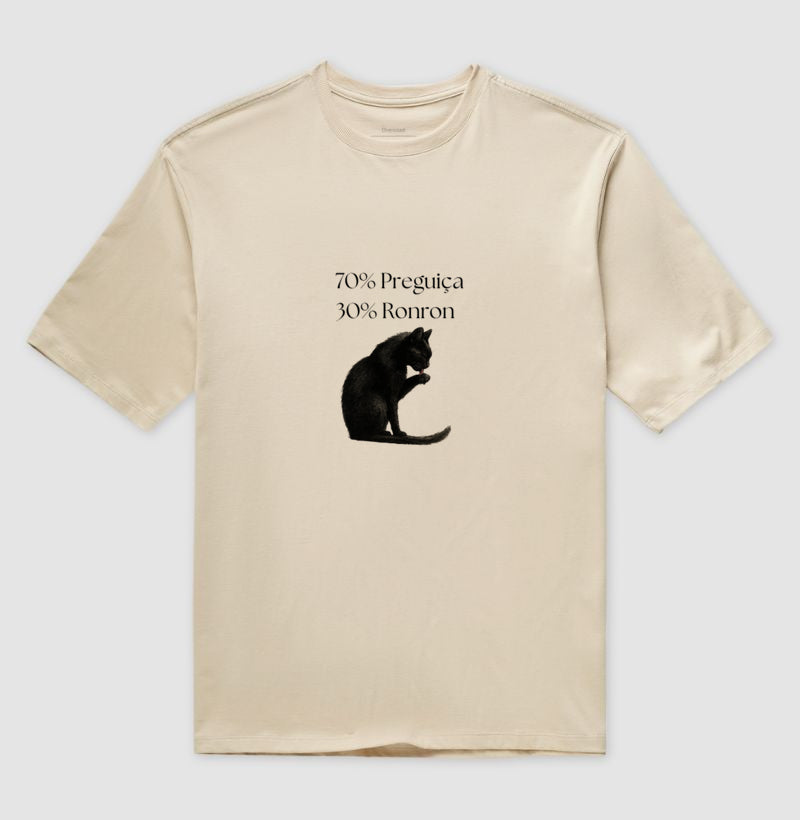 Camiseta Gato 70% Preguiça 30% Ronron