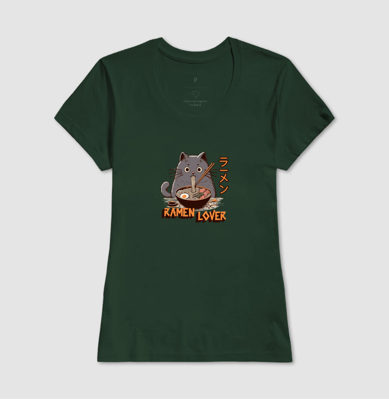 Camiseta Ramen Lover Gato Otaku