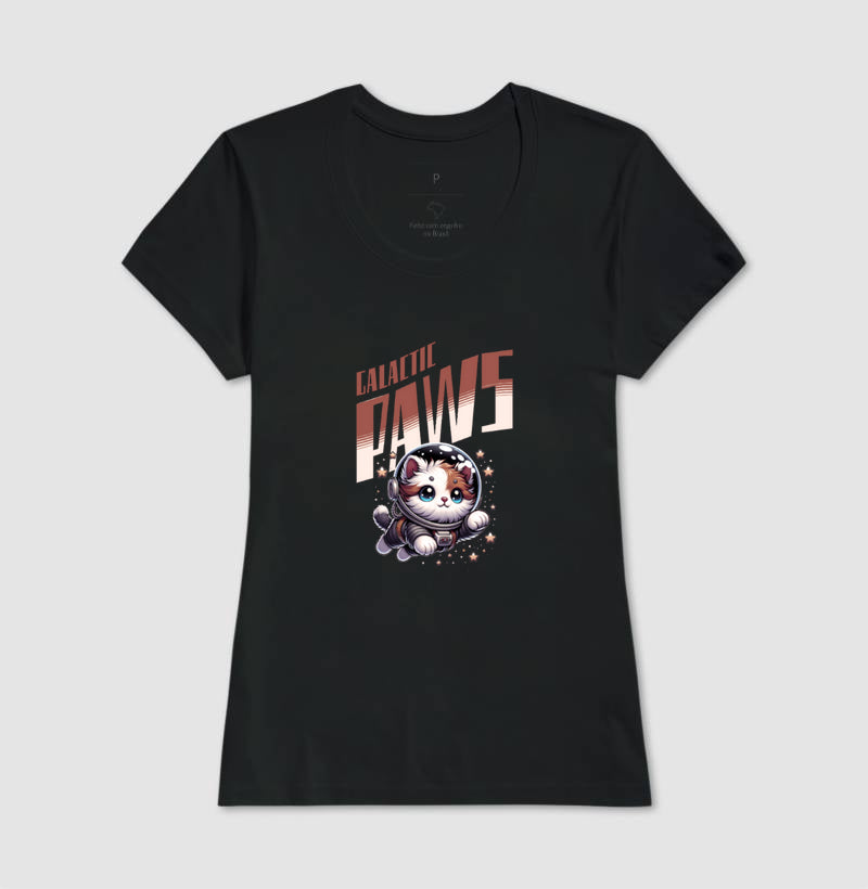 Camiseta Galactic Paws Gato Astronauta