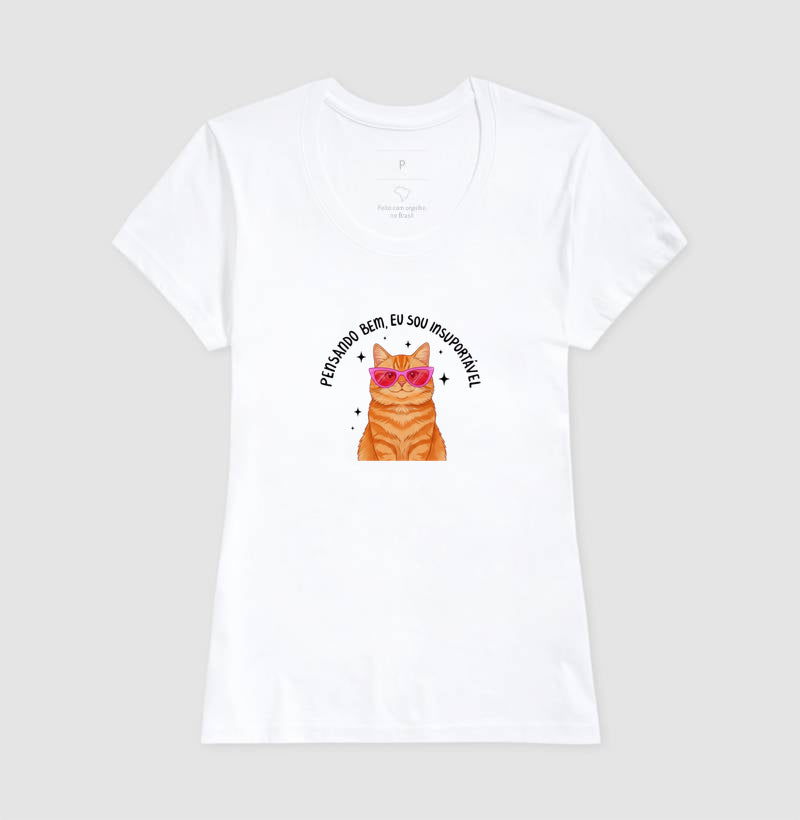 Camiseta Feminina Sinceridade Felina