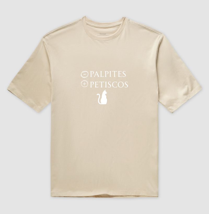 Camiseta Menos Palpites Mais Petiscos Gato