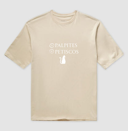 Camiseta Menos Palpites Mais Petiscos Gato