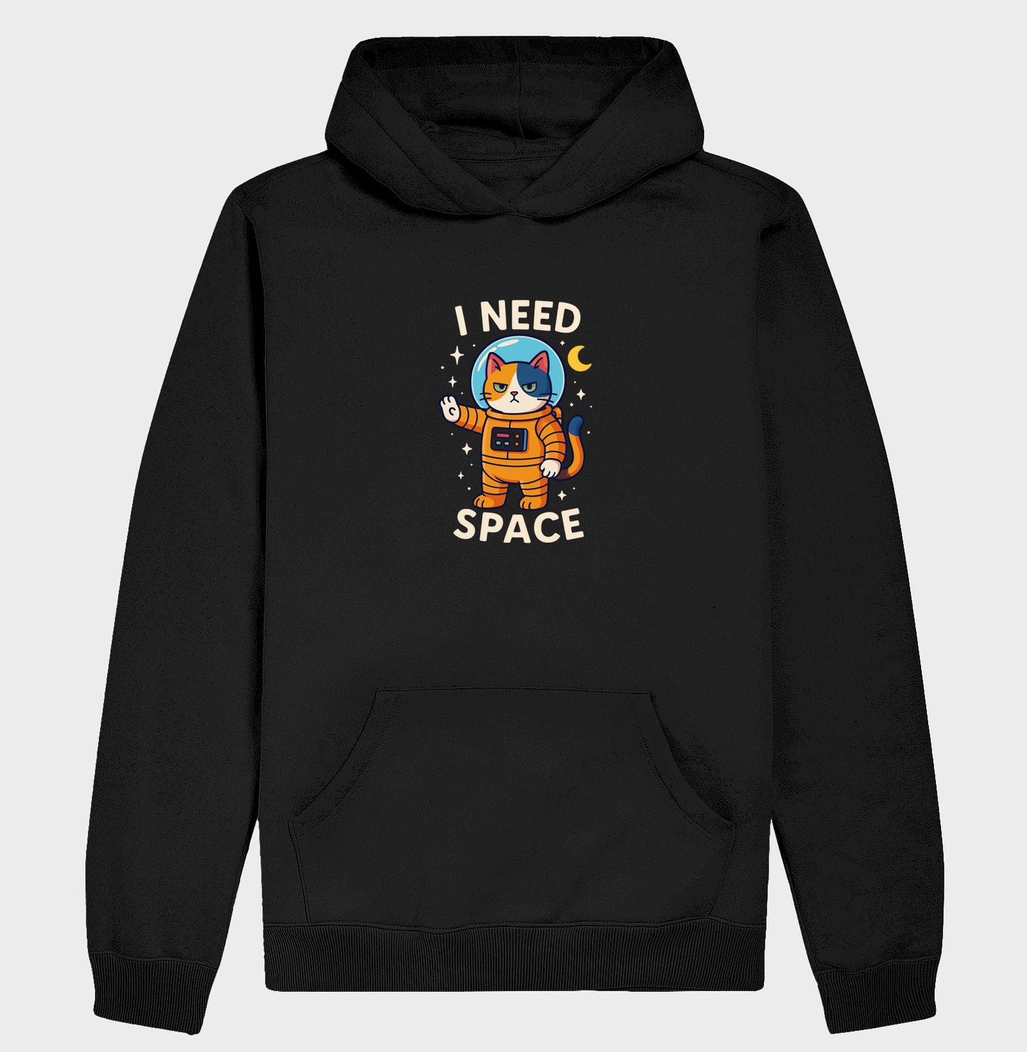 Moletom I Need Space Gato Astronauta