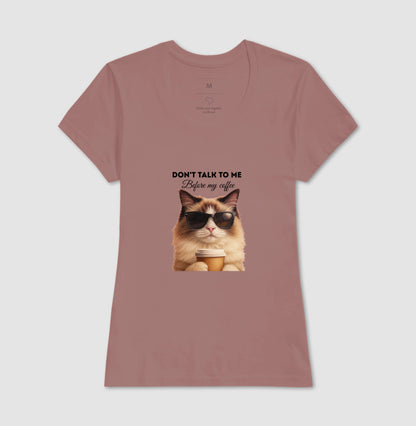 Camiseta Gato Café Don’t Talk To Me
