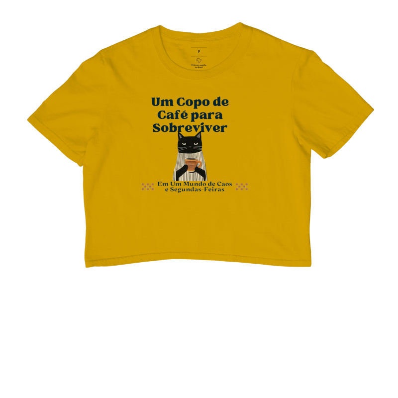 Cropped Gato, Café e Segundas Feiras
