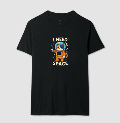Camiseta I Need Space Gato Astronauta