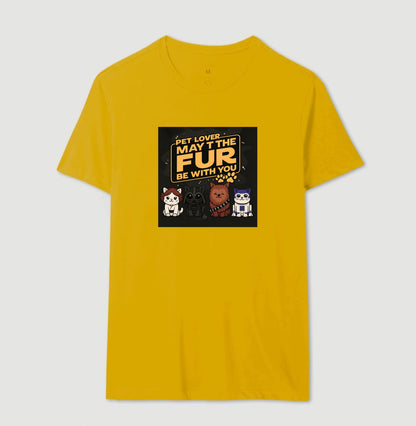 Camiseta Pet Lover May The Fur Be With You Geek