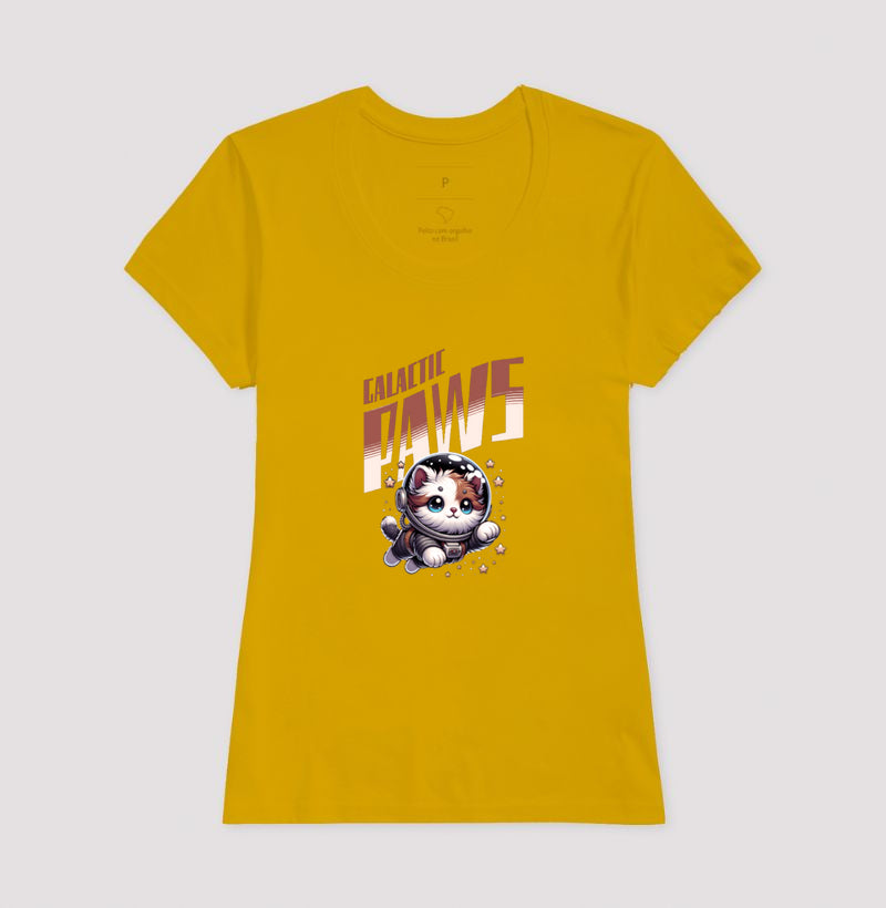 Camiseta Galactic Paws Gato Astronauta