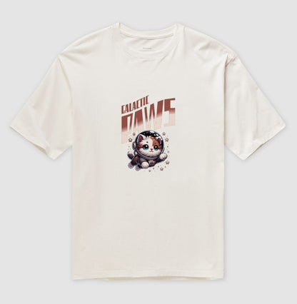 Camiseta Galactic Paws Gato Astronauta Unissex