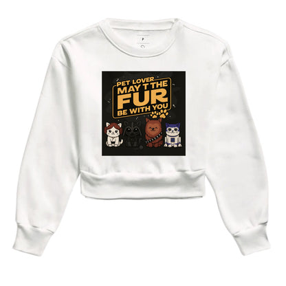Moletom Cropped Pet Lover May The Fur Be With You