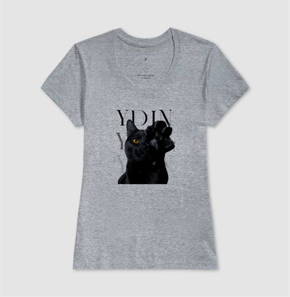 Camiseta YDIN Gato Preto – Sua Essência em Movimento