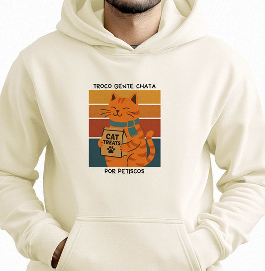 Moletom Gato Troco Gente Chata por Petiscos