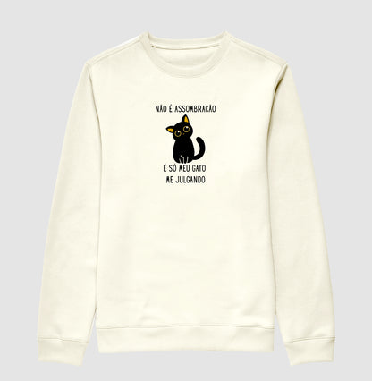 Moletom Gatinho Julgador Não É Assombração