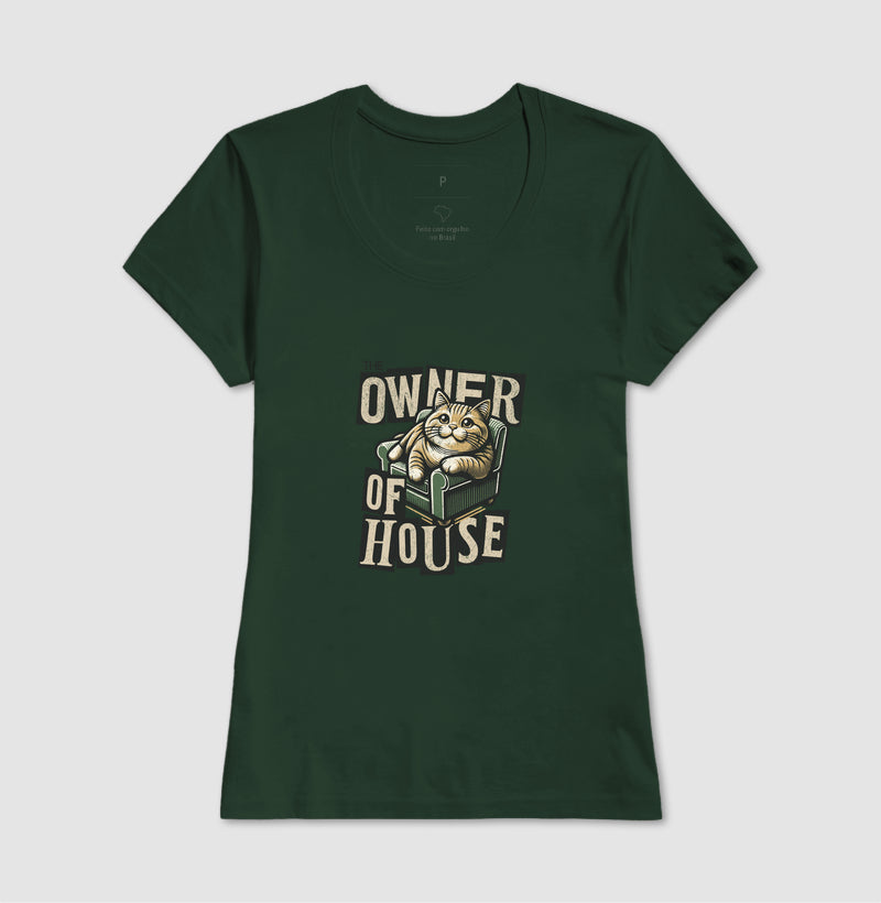 Camiseta Gato Dono da Casa Owner of House