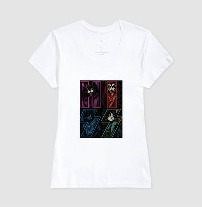 Camiseta HISS Rock & Roll Gatos – Estampa Banda Felina