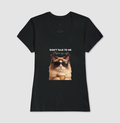 Camiseta Gato Café Don’t Talk To Me