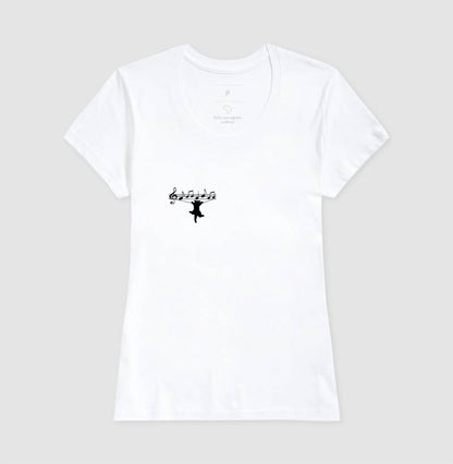 Camiseta Gato na Partitura – Música e Estilo